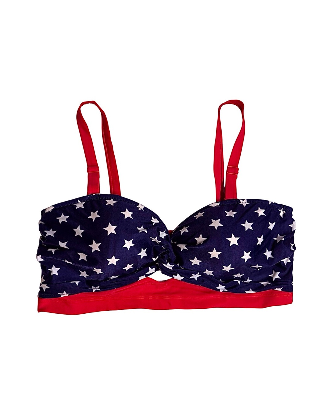 Old Navy Americana twist-front sweetheart bikini swim top women’s size 2XL